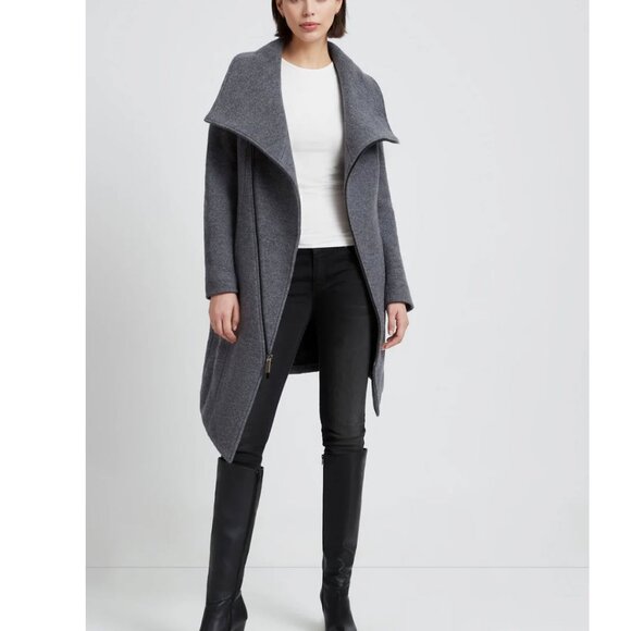 NWOT Marcella Maren Over Coat - Gray - Picture 3 of 7